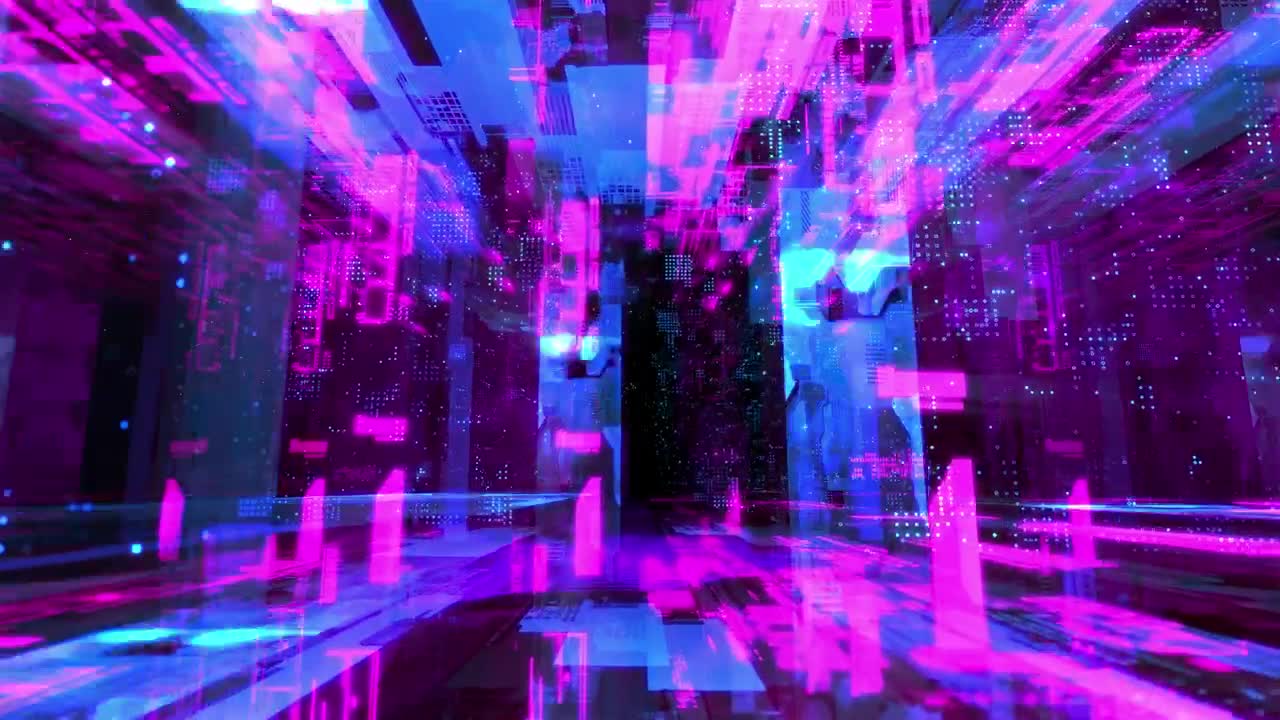 Stock Video Digital World Of Artificial Intelligence And Information Live Wallpaper For PC