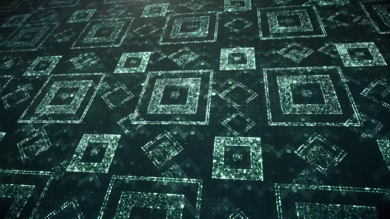 Stock Video Digital Surface With A Sequence Of Light Frames Live Wallpaper For PC