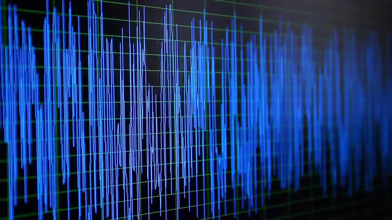 Stock Video Digital Oscillogram On A Screen Live Wallpaper For PC