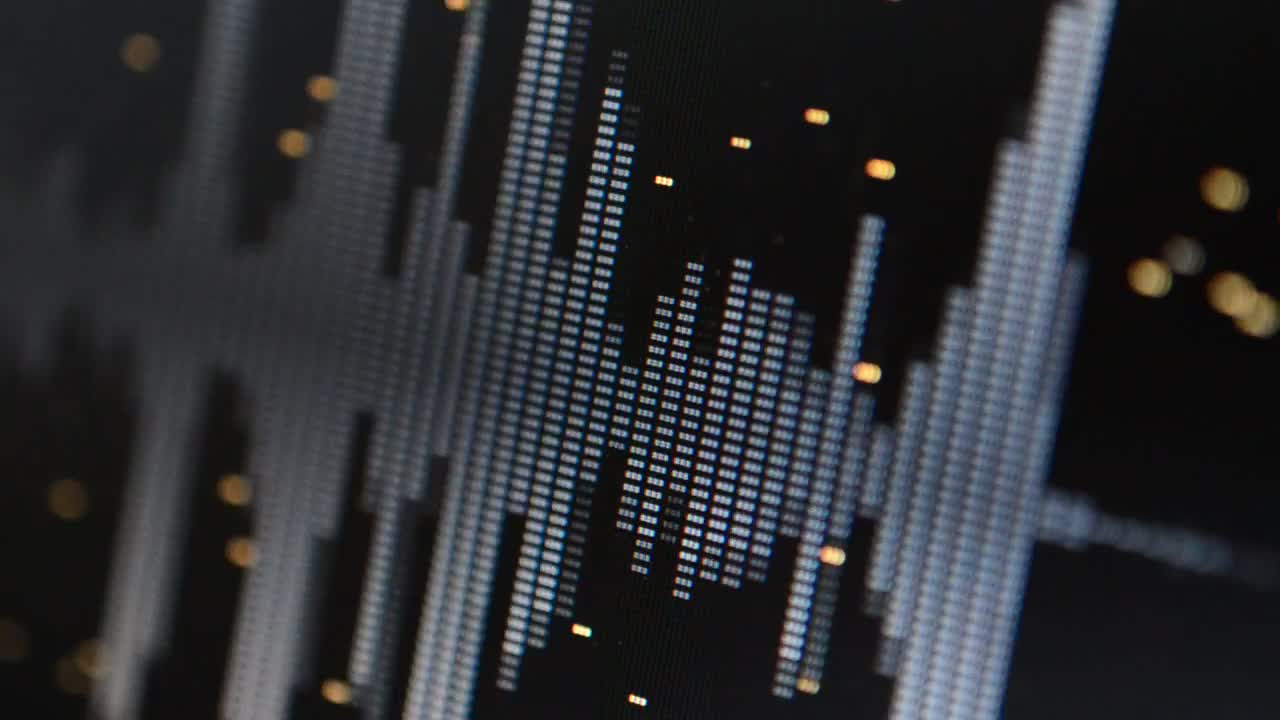 Stock Video Digital Equalizer Close Up Live Wallpaper For PC