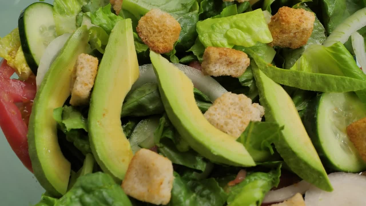 Stock Video Detailed View Of A Healthy Salad Live Wallpaper For PC