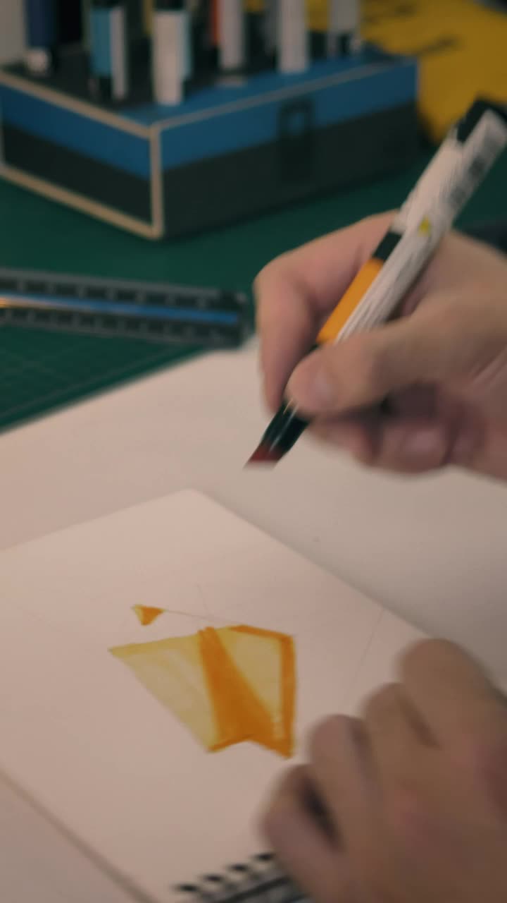 Stock Video Designer Coloring Changing Of Drawing Utensil Live Wallpaper For PC