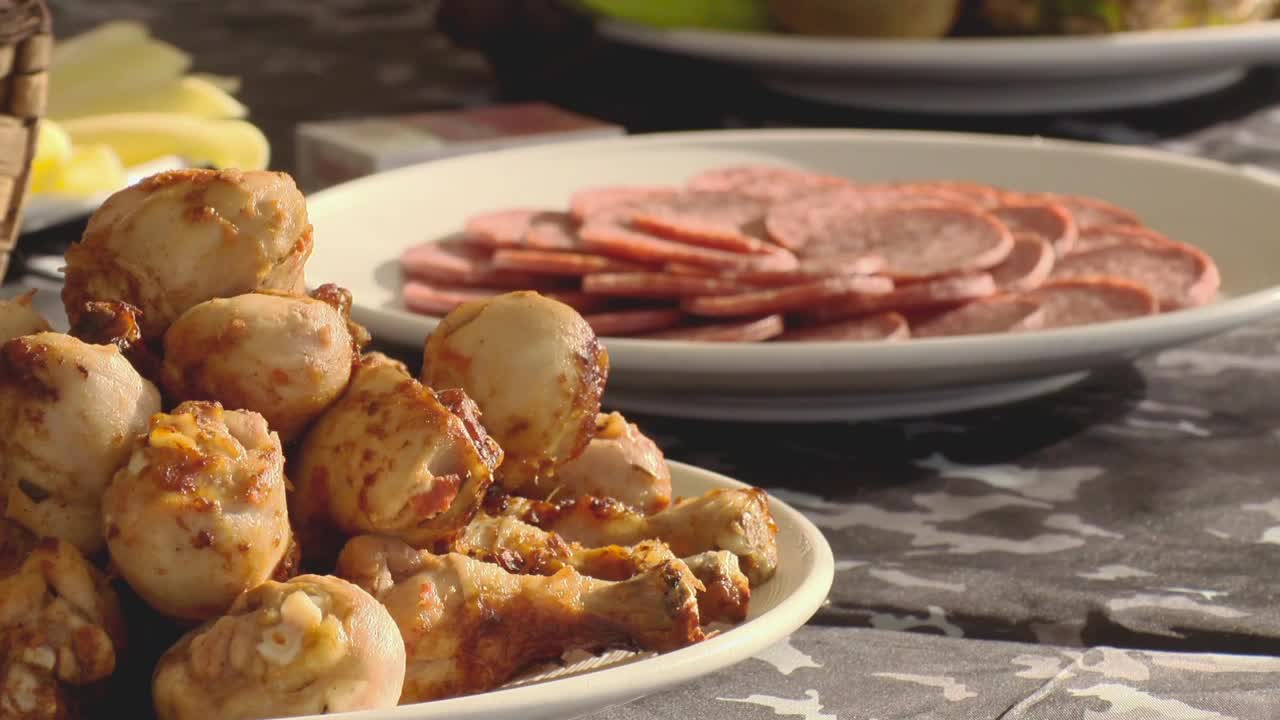 Stock Video Fried Chicken And Ham Live Wallpaper For PC