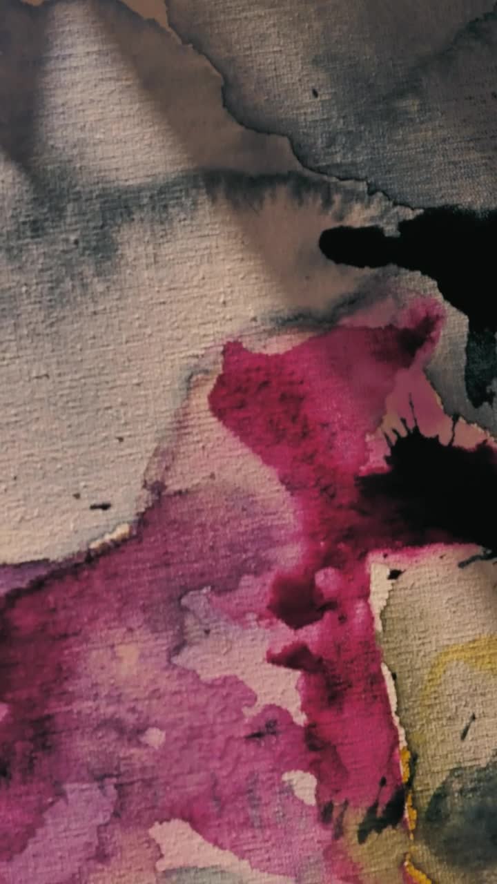 Stock Video Fresh Watercolor On Canvas Live Wallpaper For PC