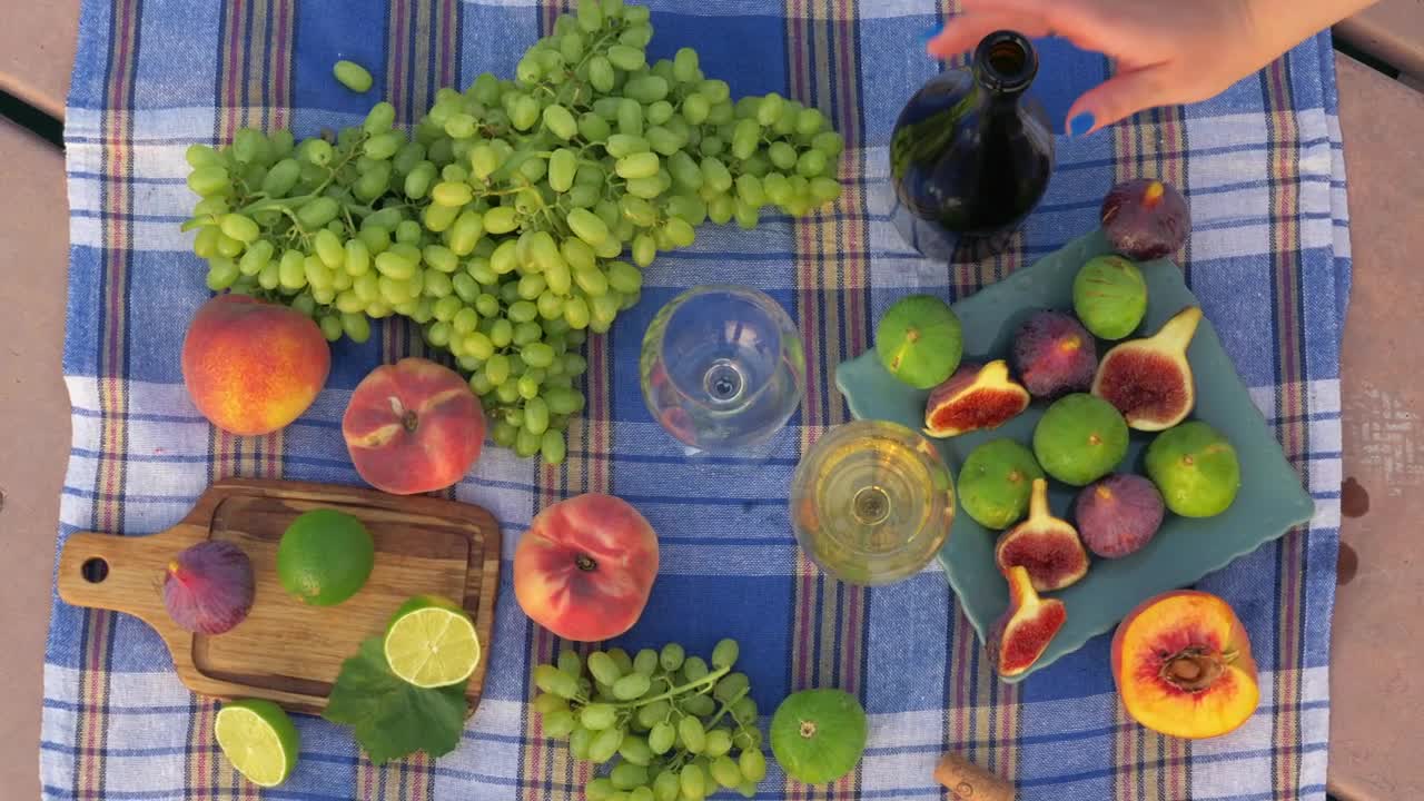 Stock Video Fresh Fruit And Wine For Lunch Live Wallpaper For PC
