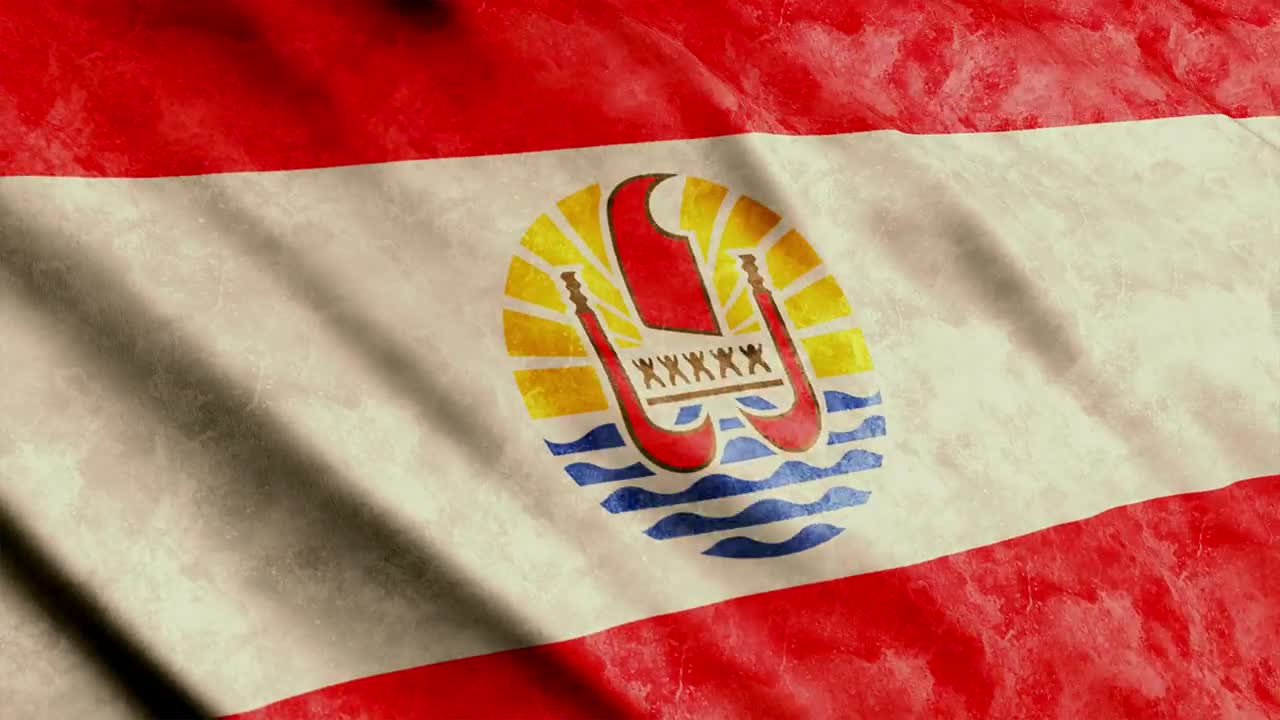 Stock Video French Polynesia Flag D Animation Live Wallpaper For PC