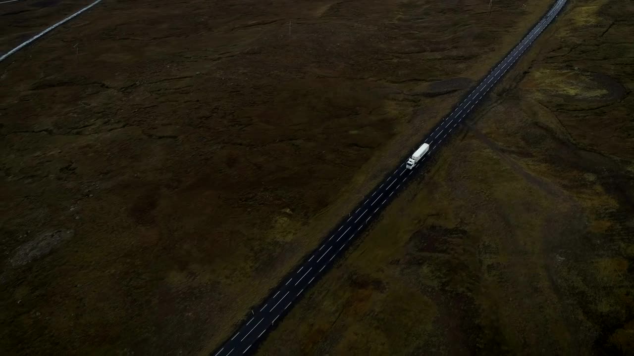 Stock Video Freight Truck On The Road In The Countryside Live Wallpaper For PC