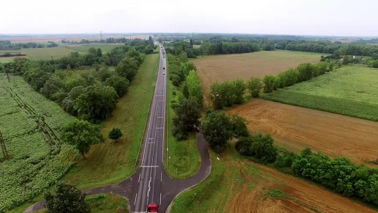 Stock Video Freeway Between Agriculture Fields Live Wallpaper For PC