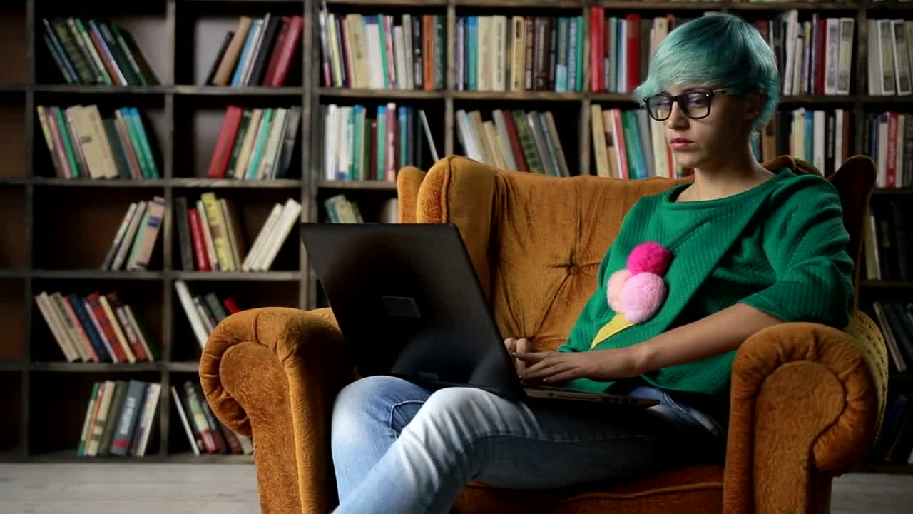 Stock Video Freelancer Working On Her Laptop Live Wallpaper For PC