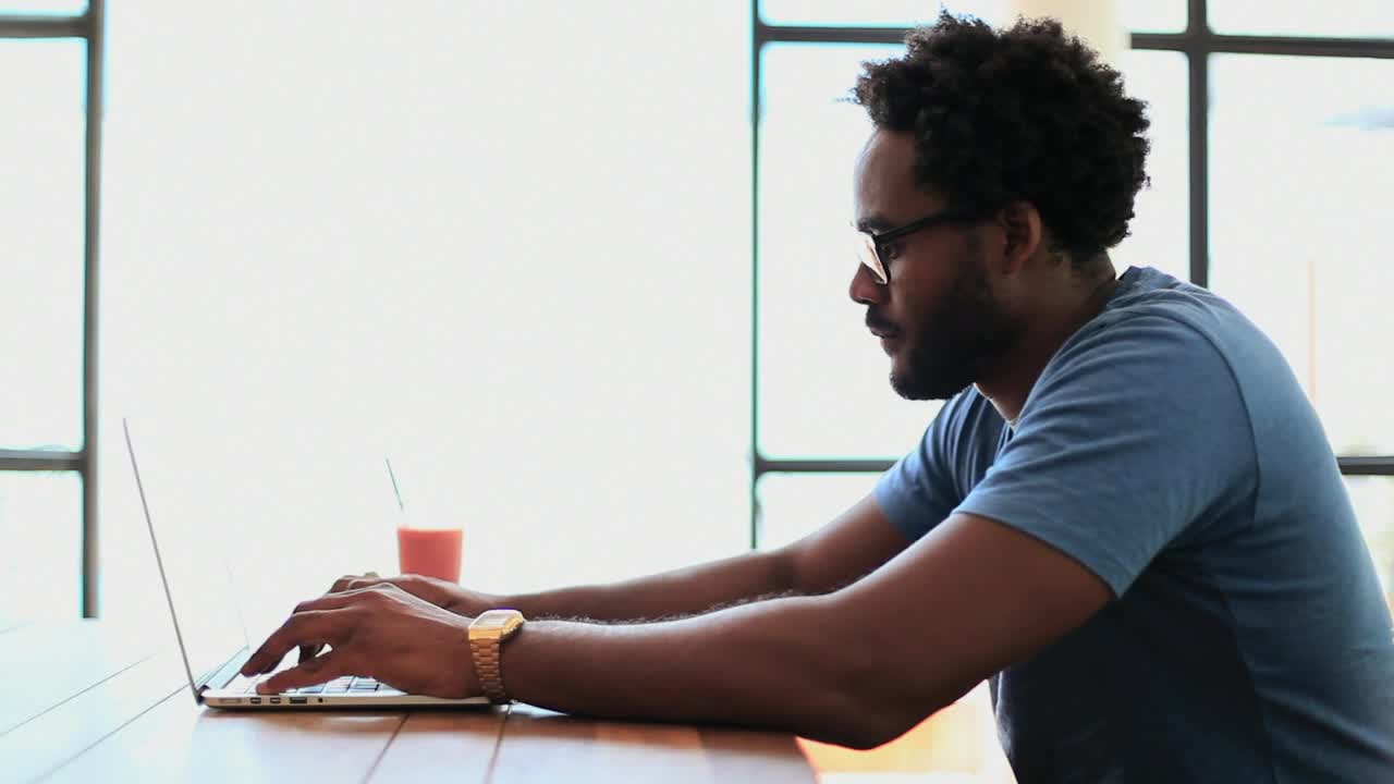 Stock Video Freelancer Typing On Their Laptop Live Wallpaper For PC