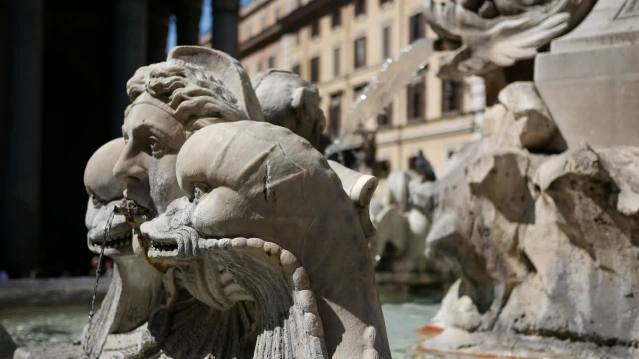 Stock Video Fountain In Rome Closeup Live Wallpaper For PC
