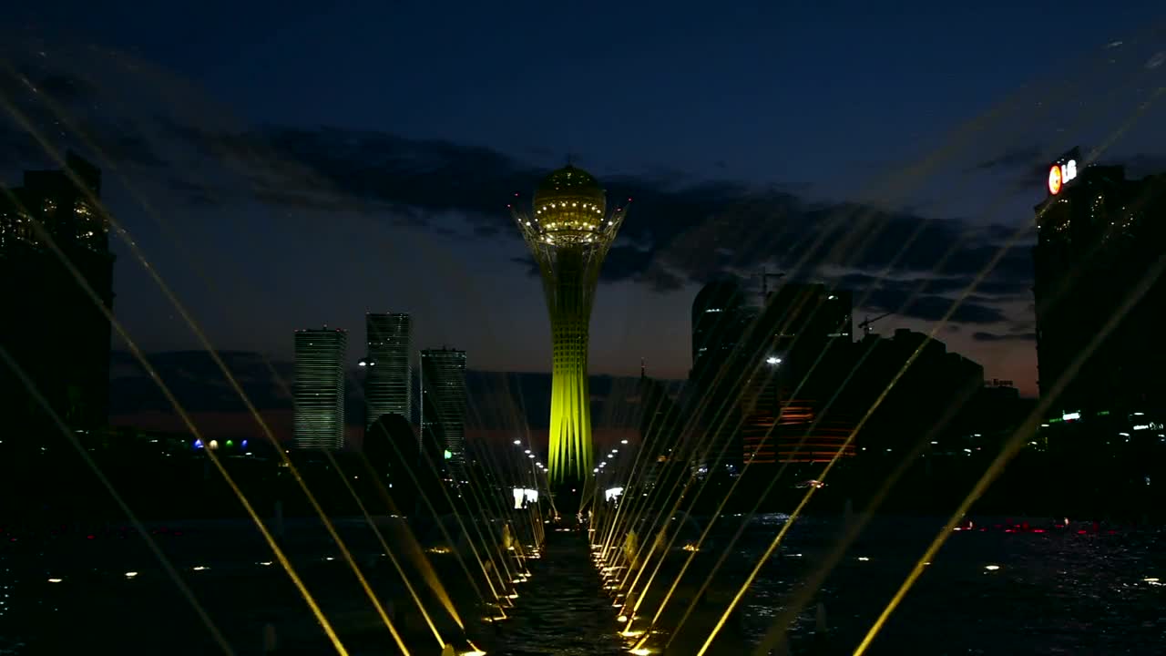 Stock Video Fountain By Night With Different Colors Live Wallpaper For PC