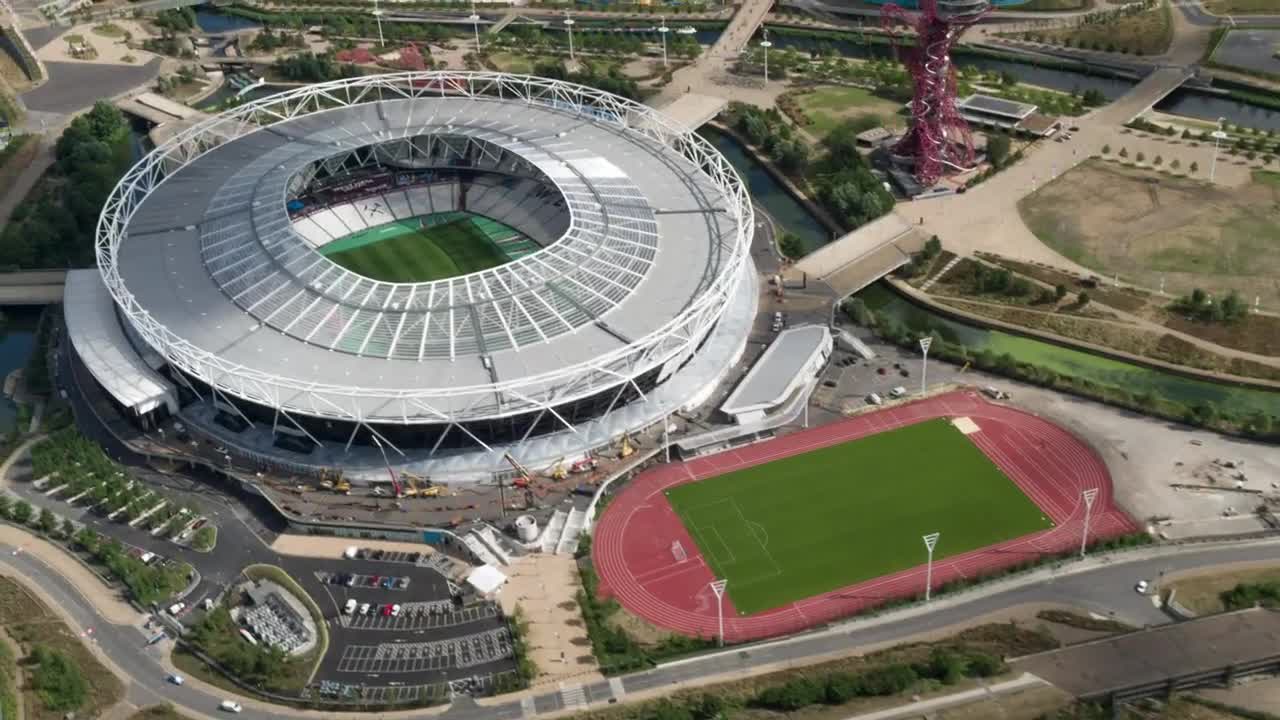Stock Video Football Stadium Aerial Shot Live Wallpaper For PC