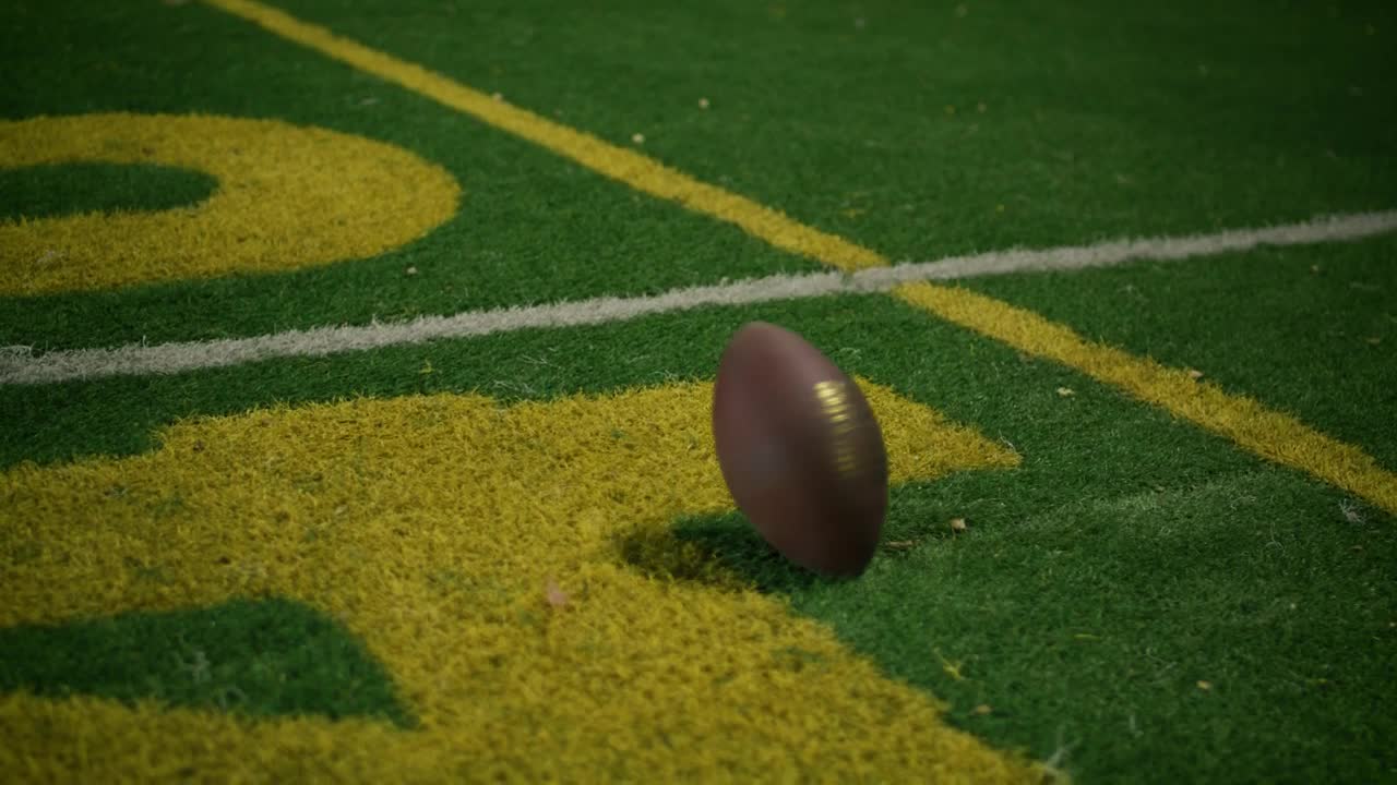 Stock Video Football Ball Spinning To A Stop Live Wallpaper For PC