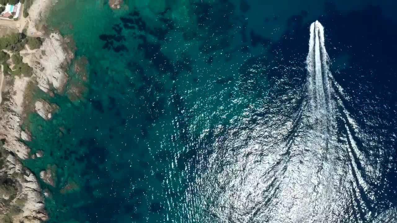 Stock Video Following A Small Motorboat Live Wallpaper For PC