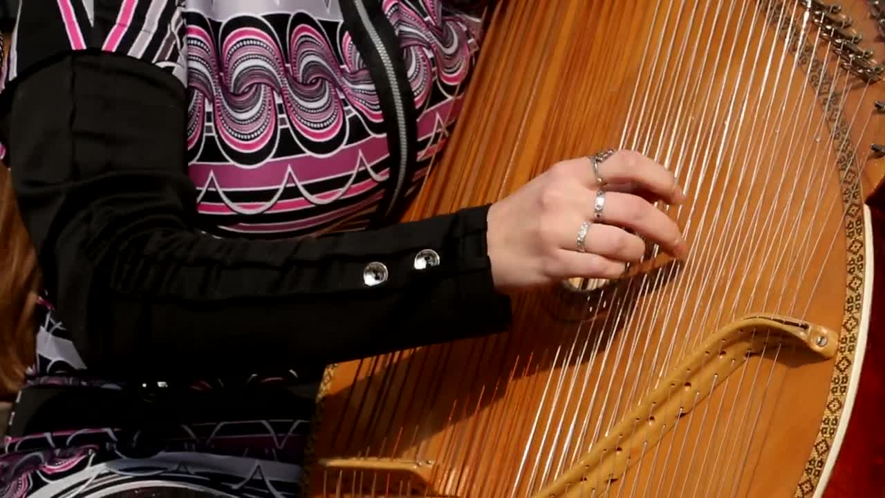 Stock Video Folk Artist Playing A Song Close Up Live Wallpaper For PC