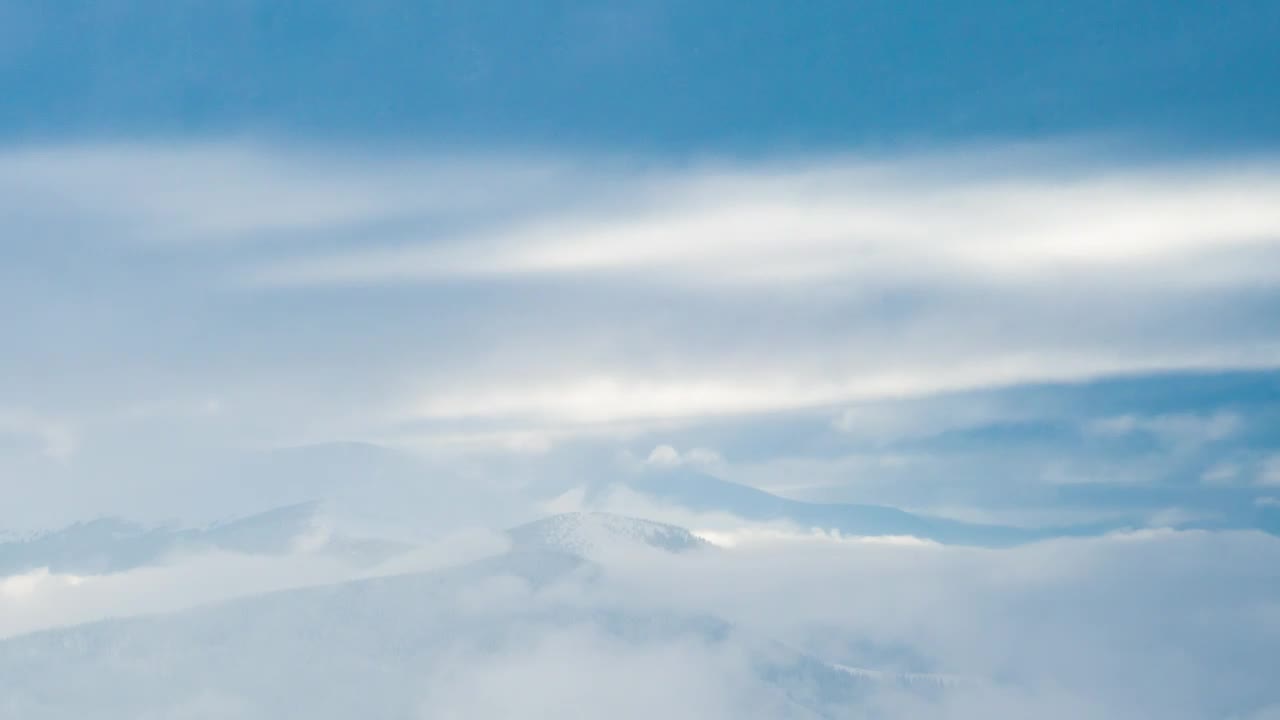 Stock Video Fog Covering A Snowy Landscape Live Wallpaper For PC
