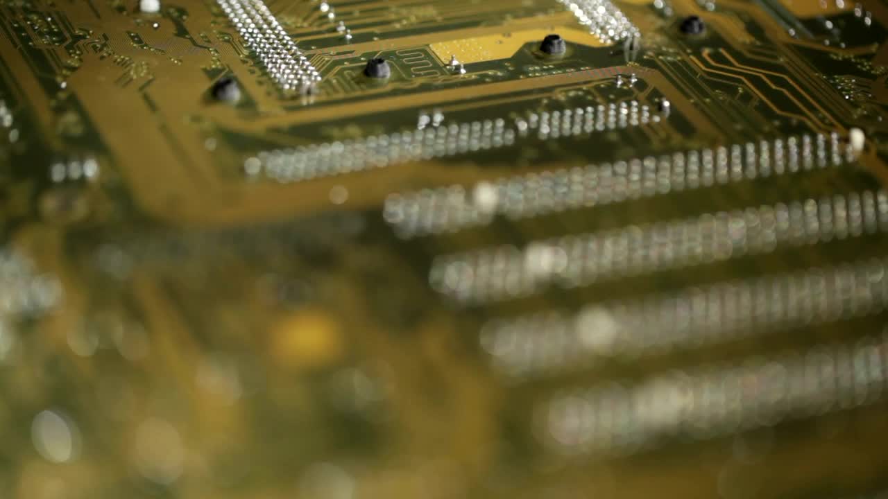 Stock Video Focusing On A Circuit Board Live Wallpaper For PC