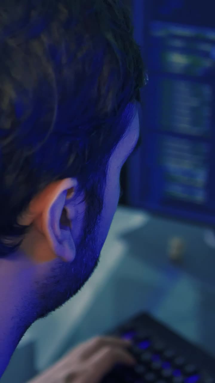 Stock Video Focused Programmer During Work Live Wallpaper For PC