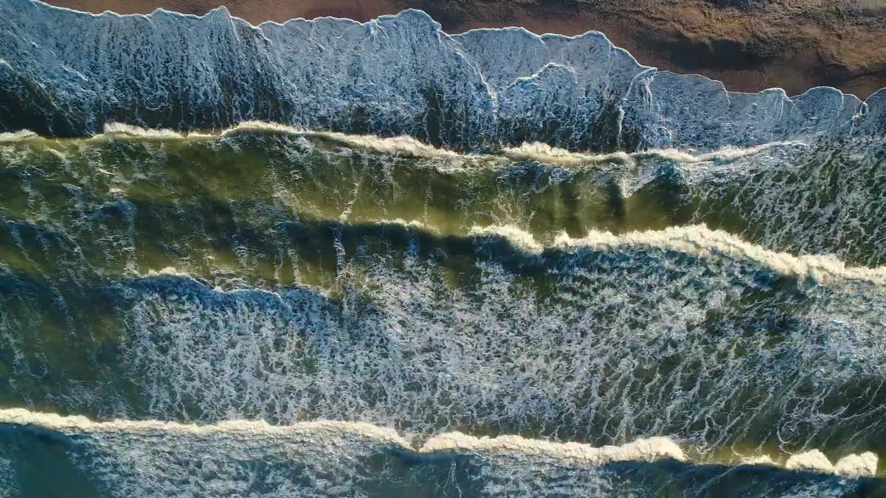 Stock Video Foamy Ocean Waves Colliding With A Shoreline Live Wallpaper For PC