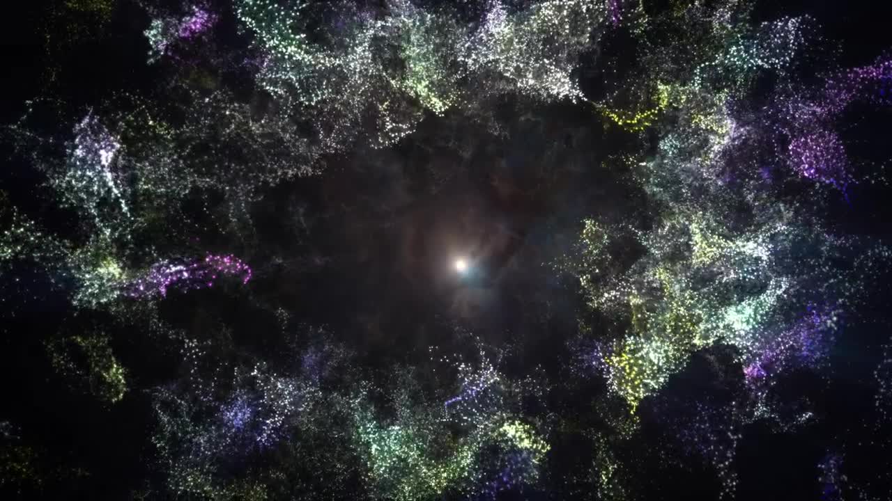 Stock Video Flying Towards A Rising Star In Space Live Wallpaper For PC