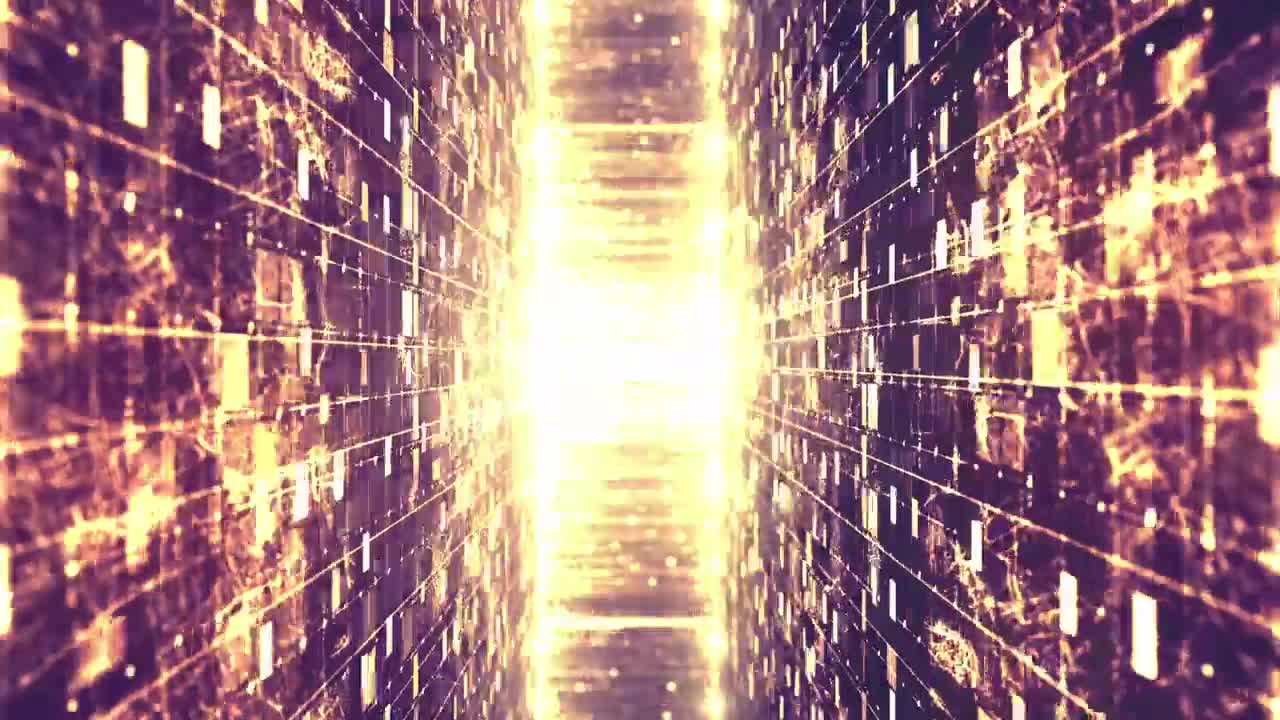 Stock Video Flying Through The Matrix Of Information Live Wallpaper For PC