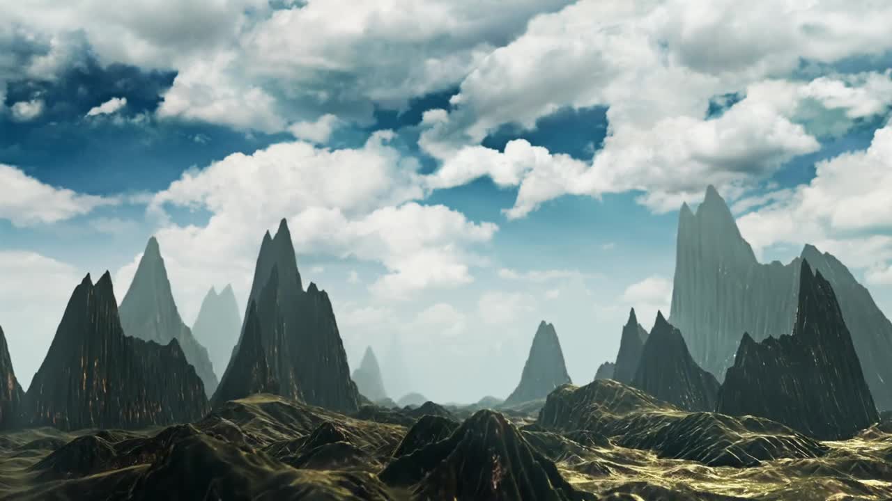 Stock Video Flying Through Mountainous Terrain Live Wallpaper For PC