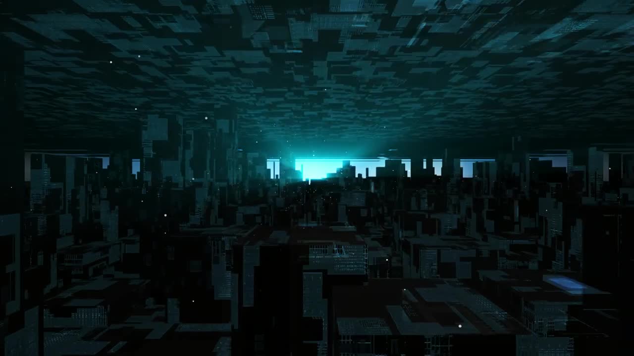 Stock Video Flying Through A Virtual World Of Artificial Intelligence Live Wallpaper For PC