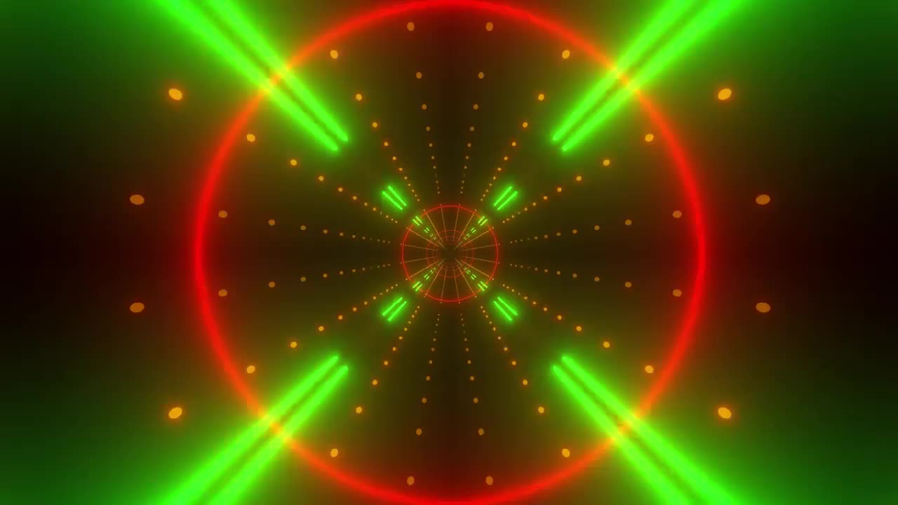 Stock Video Flying Through A Tunnel With Neon Lights Live Wallpaper For PC