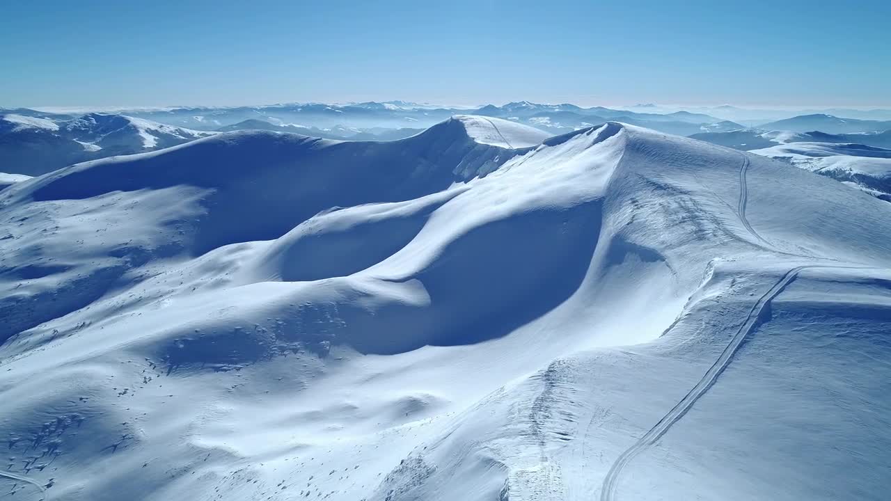 Stock Video Flying Over Turquoise Snowy Mountain Range Live Wallpaper For PC