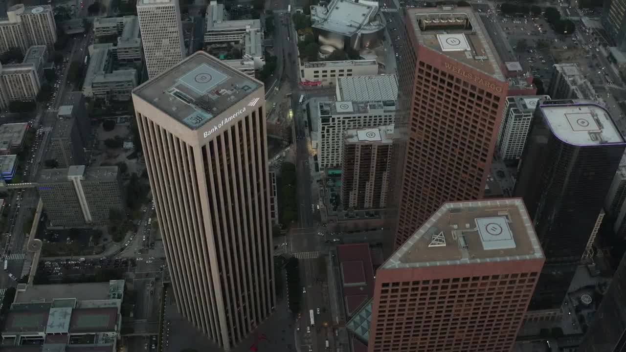 Stock Video Flying Over The Skyscrapers And The City Of La Live Wallpaper For PC