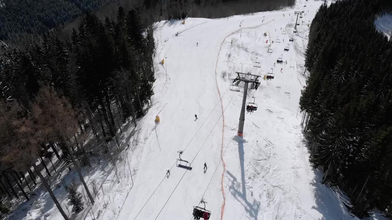 Stock Video Flying Over The Sky Lifts In The Mountain Live Wallpaper For PC