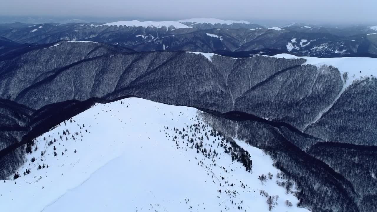 Stock Video Flying Over Rocky Mountains In Winter Live Wallpaper For PC