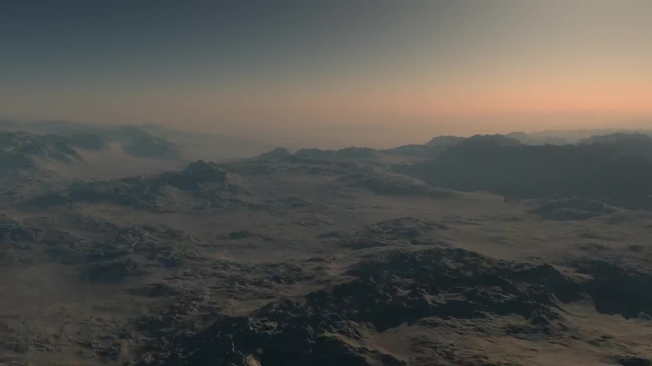 Stock Video Flying Over Mars At Dawn Live Wallpaper For PC