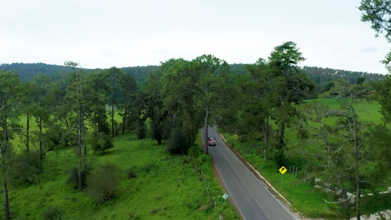 Stock Video Flying Over A Road That Crosses Between Nature Live Wallpaper For PC
