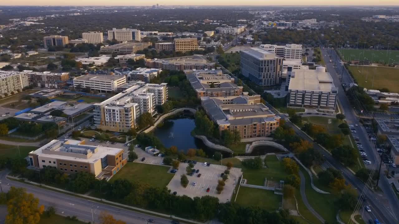 Stock Video Flying Over A Departmental Area In A City Live Wallpaper For PC