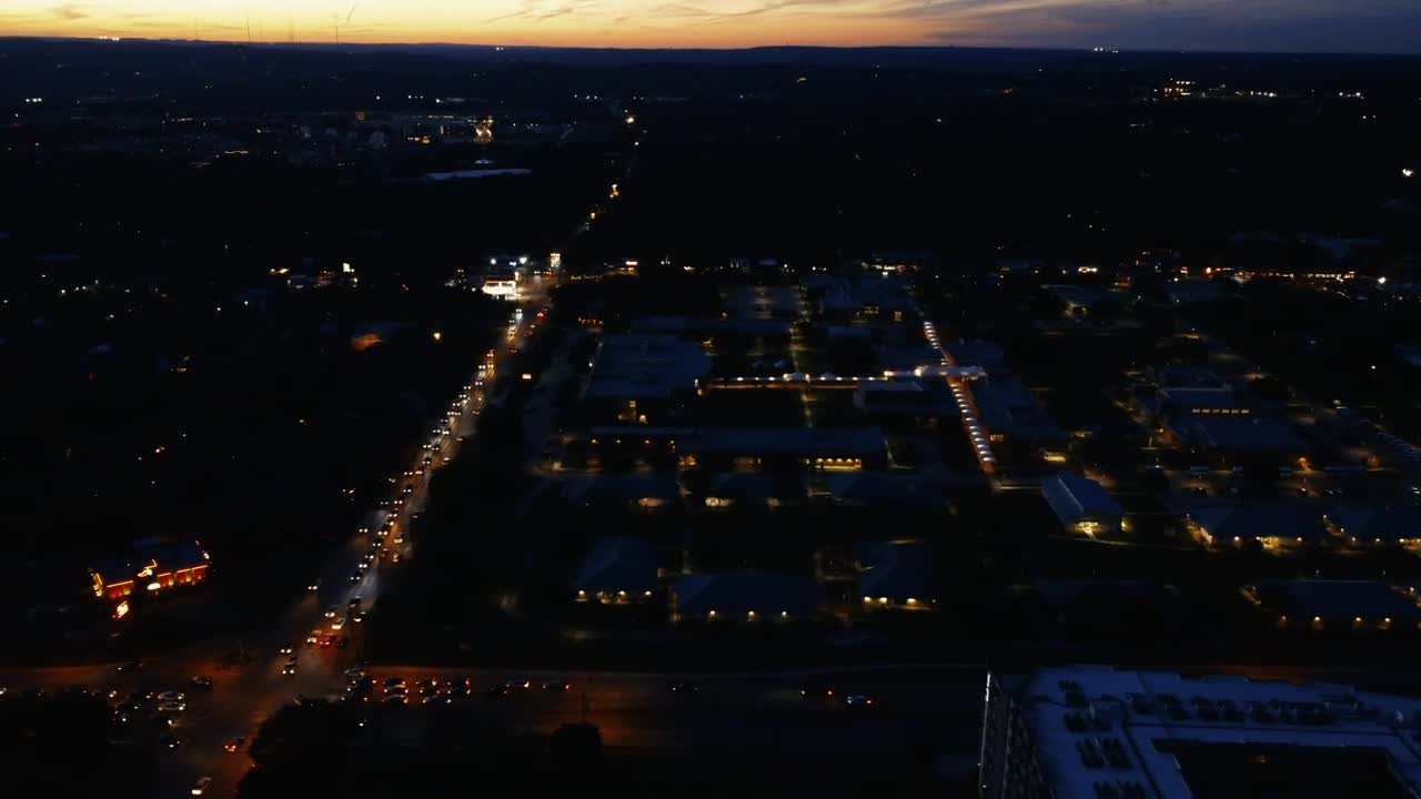 Stock Video Flying Over A City At Dusk Live Wallpaper For PC