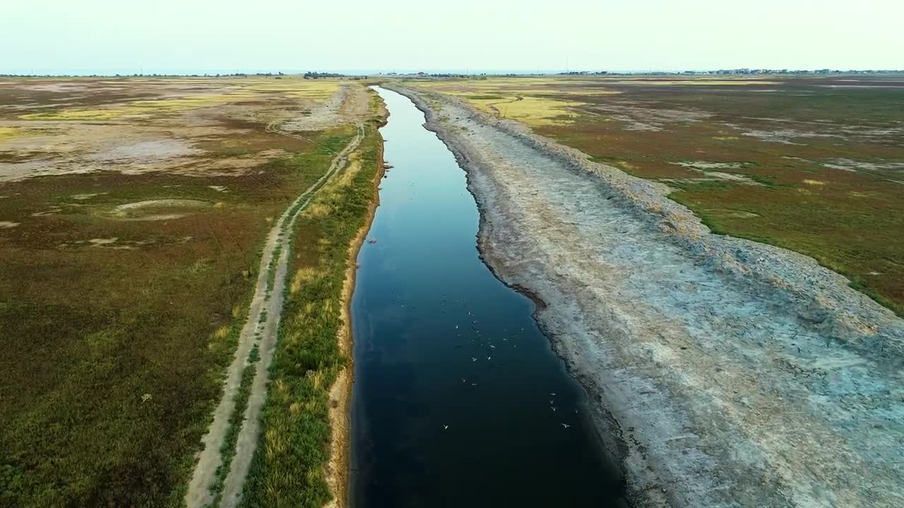 Stock Video Flying Over A Calm River Live Wallpaper For PC
