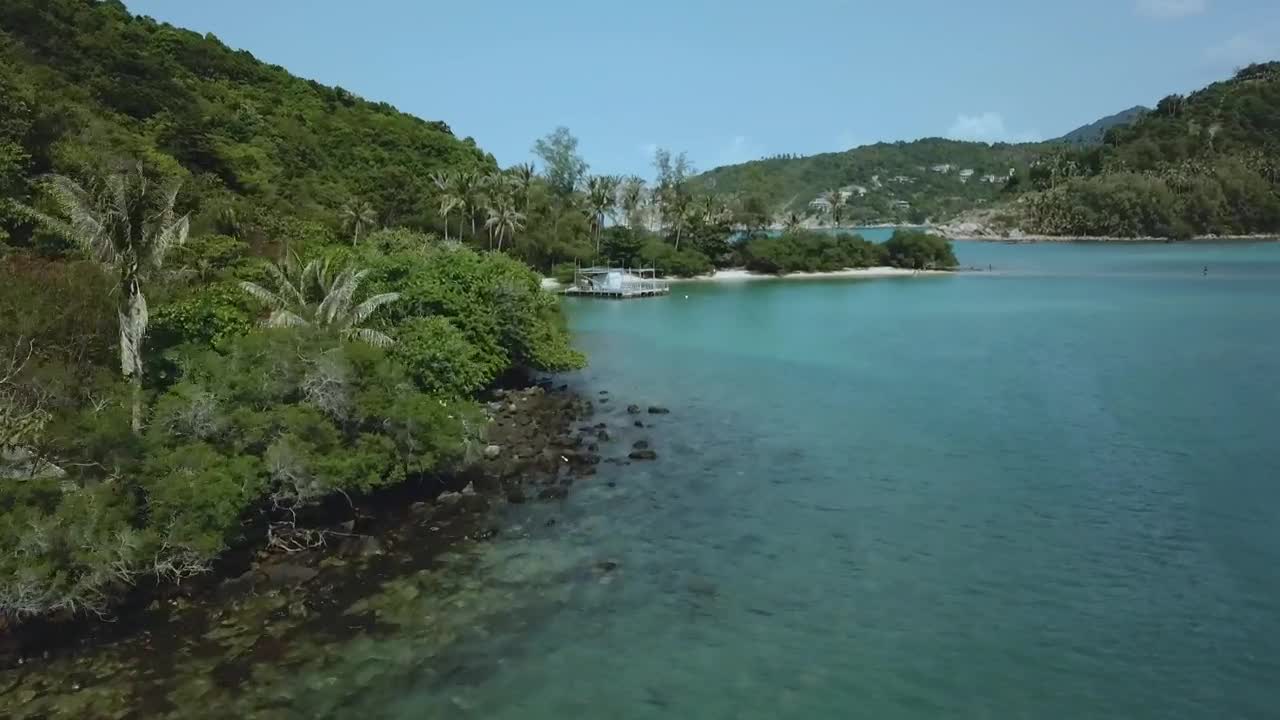 Stock Video Flying Over A Beautiful Tropical Landscape Live Wallpaper For PC