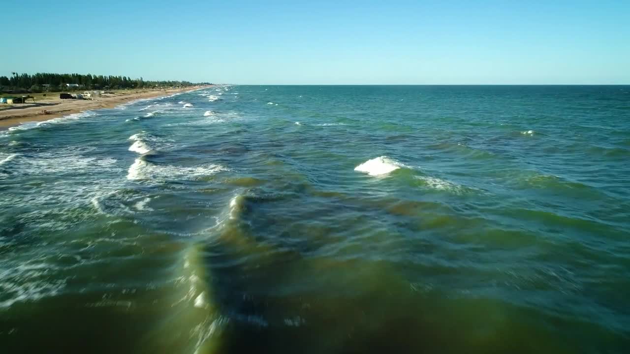 Stock Video Flying On The Seashore Over The Waves Live Wallpaper For PC