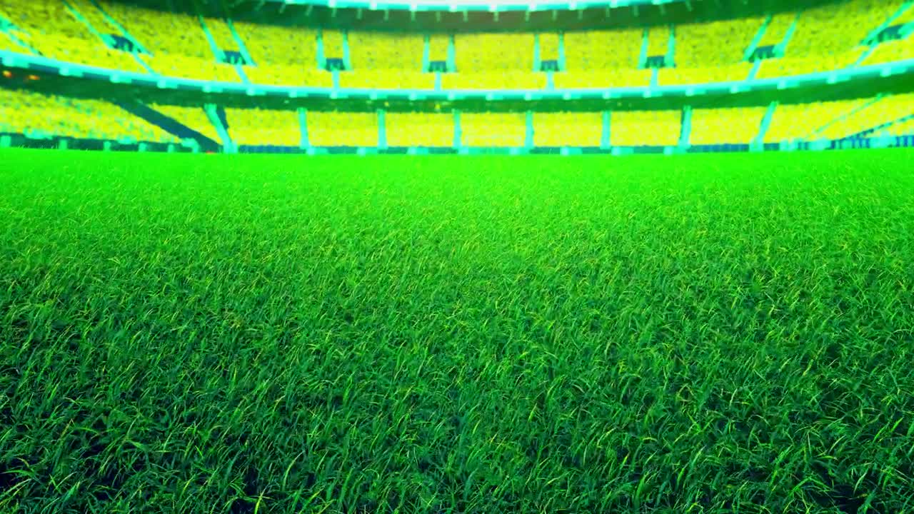 Stock Video Flying Low On A Pitch In An Empty Stadium Live Wallpaper For PC