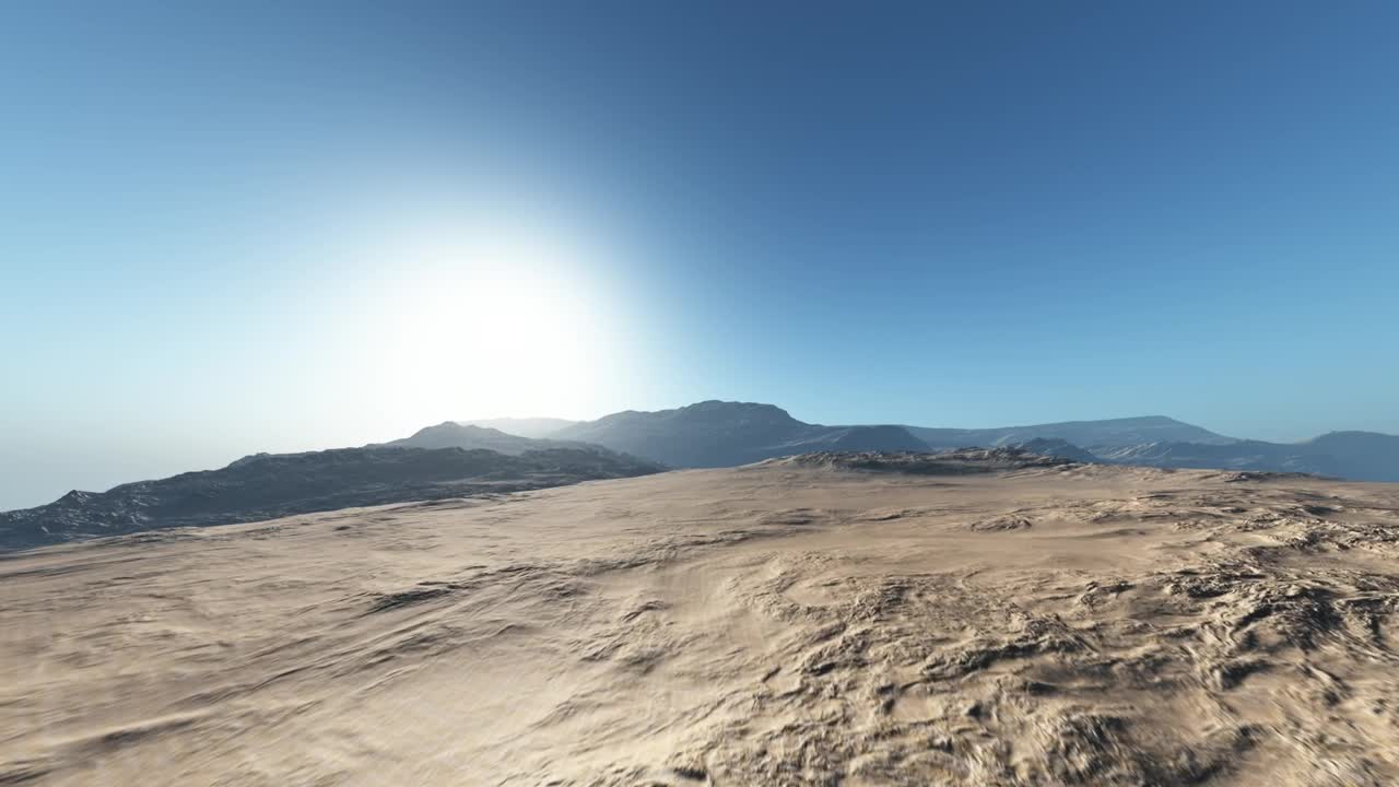 Stock Video Flying Low In A Desert On A Clear Sky Day Live Wallpaper For PC