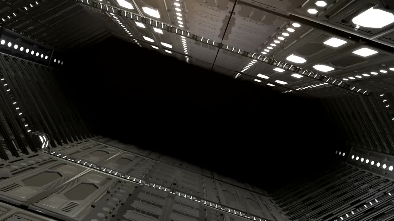 Stock Video Flying Inside A Big Spaceship Live Wallpaper For PC