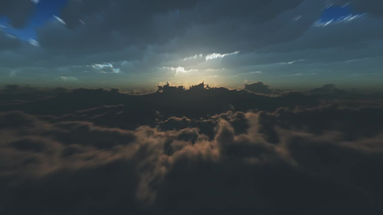Stock Video Flying Between Two Layers Of Clouds In The Sky Live Wallpaper For PC