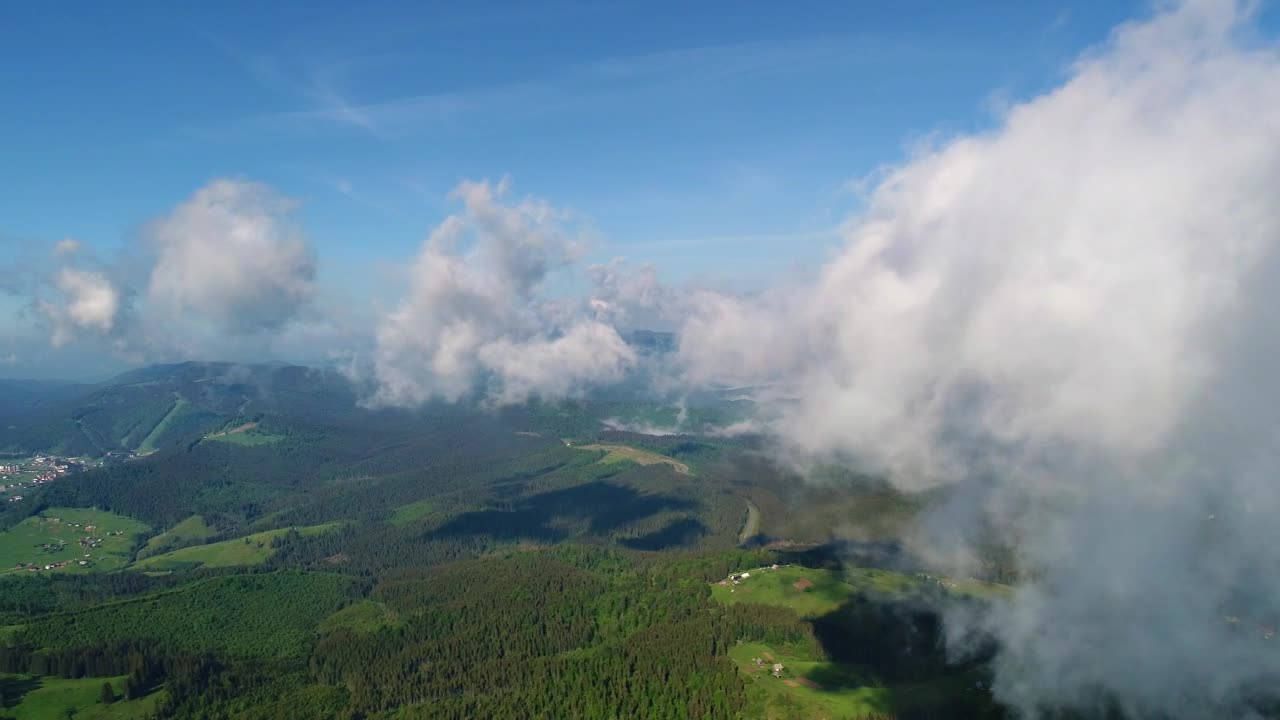 Stock Video Flying At Cloud Level With The Mountains Below Live Wallpaper For PC