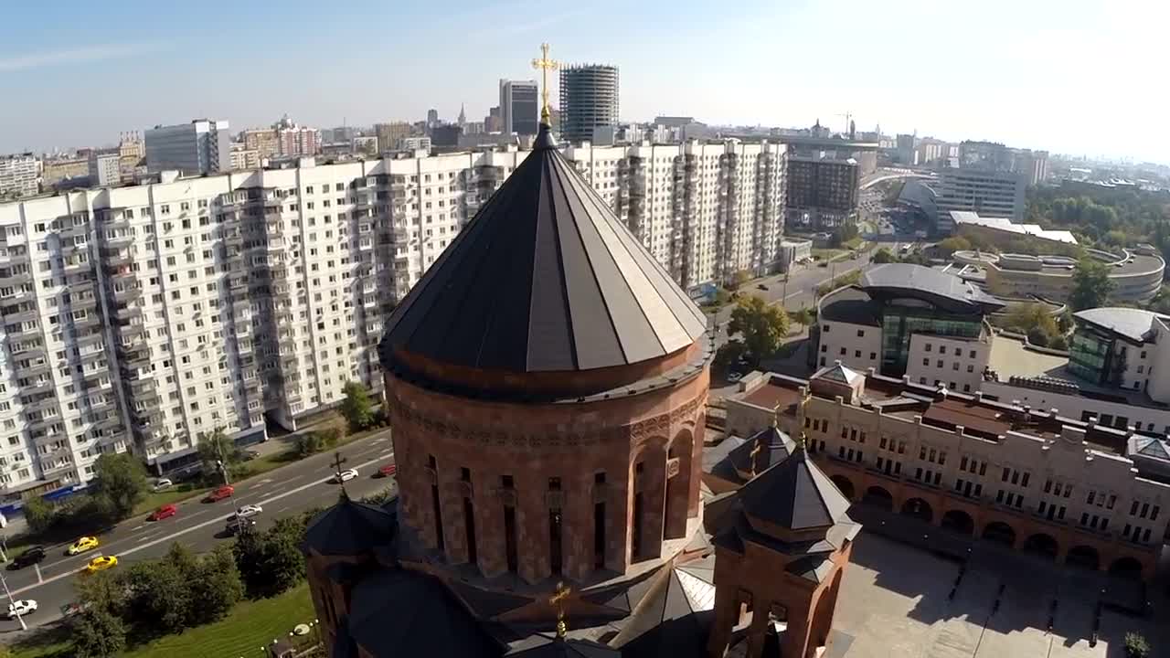 Stock Video Flying Around An Orthodox Church Live Wallpaper For PC