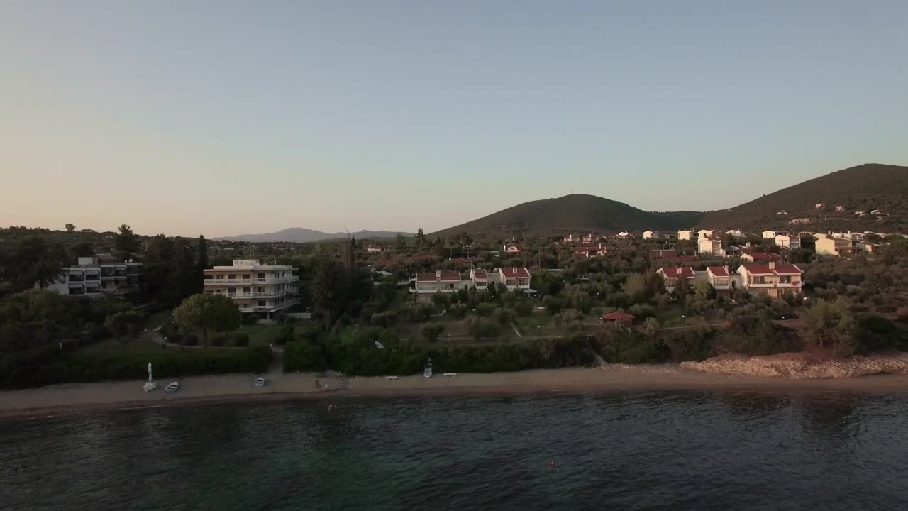 Stock Video Flying Along Trikorfo Beach Live Wallpaper For PC