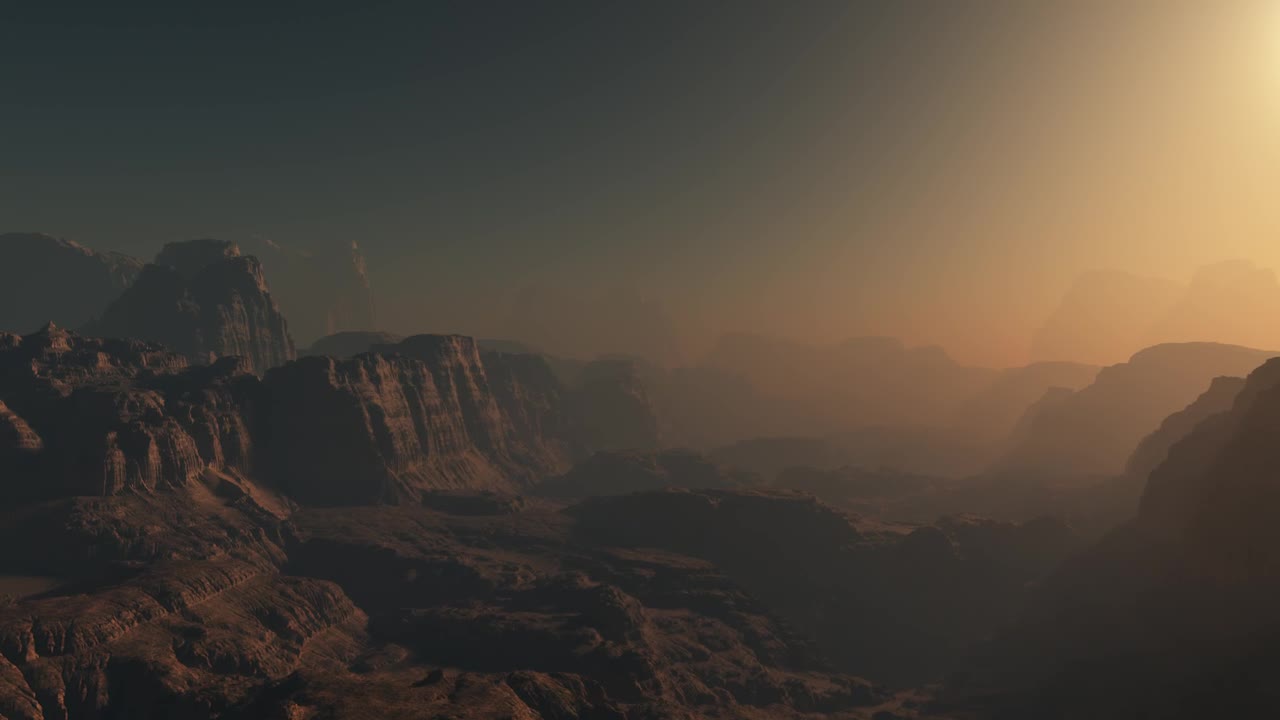 Stock Video Flying Across The Warm Surface Of Mars Live Wallpaper For PC