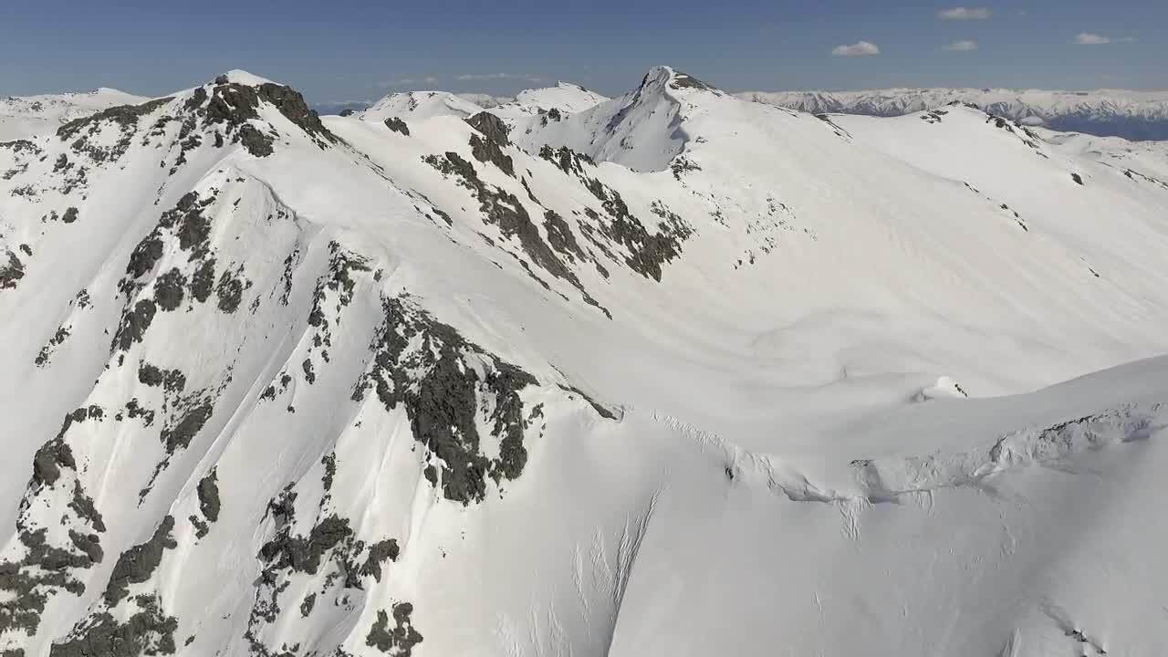 Stock Video Flying Above The Snowy Mountains Live Wallpaper For PC