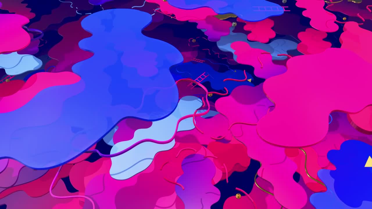 Stock Video Flying Above Abstract Colorful Clouds In D Live Wallpaper For PC